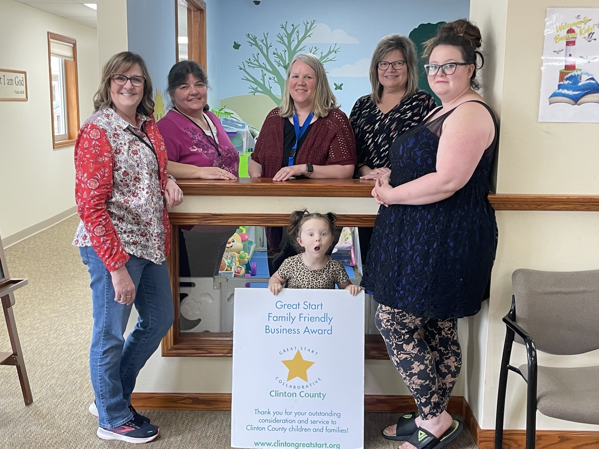 Representatives from Beacon of Hope and Clinton Great Start